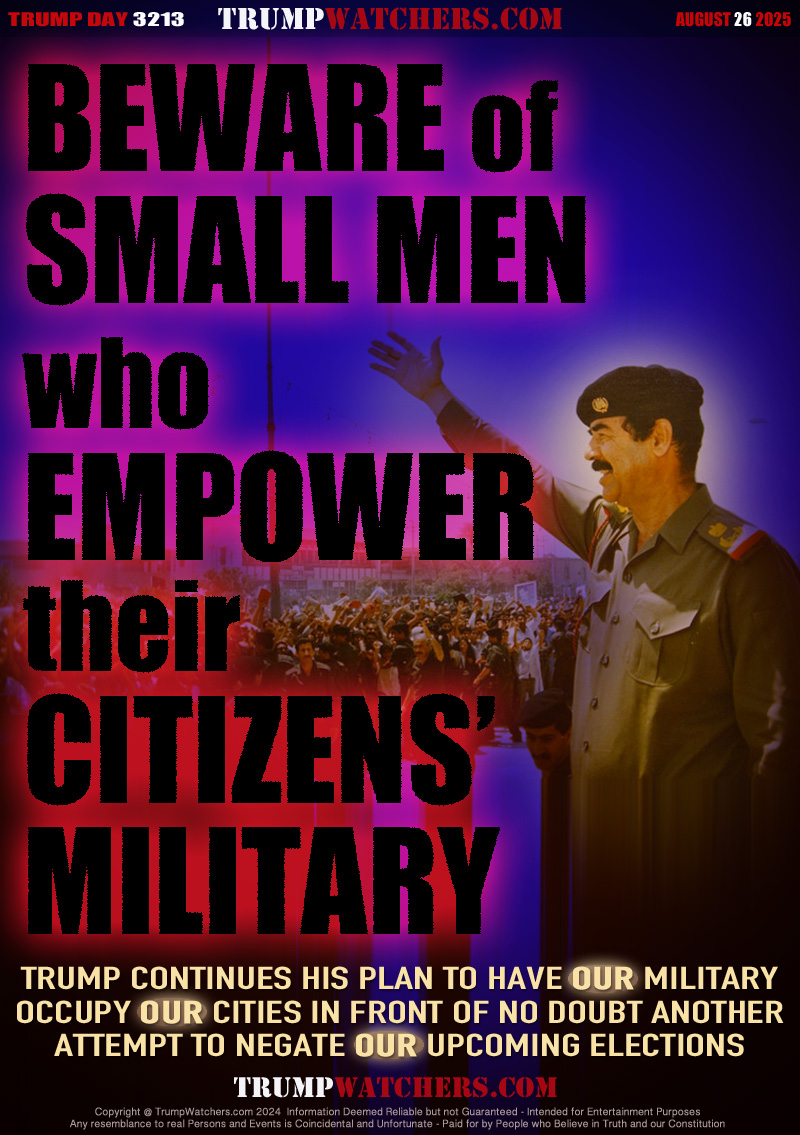TRUMP CONTINUES HIS PLAN TO HAVE OUR MILITARY
OCCUPY OUR CITIES IN FRONT OF NO DOUBT ANOTHER
ATTEMPT TO NEGATE OUR UPCOMING ELECTIONS